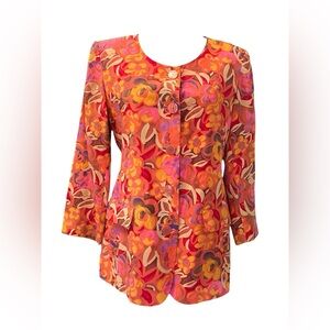 Vintage Saks Fifth Avenue 100% Silk Blazer